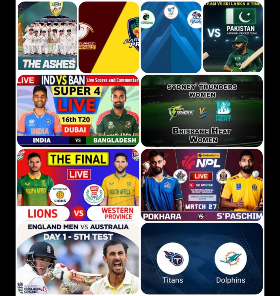 . Today cricket should        📲 Date:21:11:2025

👉.Australia vs england
          ⏰   7;30
👉. The Ashes   
            ⏰  7;30
👉.Brisbane Heat w vs Sydney thunder
            ⏰  2;10 
👉.Banglades A vs India 
            ⏰  2;30
👉.western province vs  Lions
           ⏰  3;00
👉.Pokhara Arengers  sudurposchim Royals
                  ⏰  3;15
👉.Eastern cape Linyathi Garden Route Badgers
           ⏰  4;00
👉.Titans vs Dolphins 
            ⏰  4;30
👉.Leeward island Hurricans vs Barbados
            ⏰  6;00
👉.Pakistan A vs sri lanka
             ⏰  7;30 

Today's cricket schedule is packed with exciting matches!

- Australia vs England, 1st Test: The Ashes series kicks off at 7:50 AM IST in Perth.
- Indonesia vs Bahrain, 3rd T20I: Get ready for a thrilling T20 match starting at 7:00 AM IST in Bali.
- Netherlands Women vs United Arab Emirates Women: The ICC Women's Emerging Nations Trophy continues with this match at 8:00 AM IST in Bangkok.
- Bangladesh A vs India A, 1st Semi-Final: The Asia Cup Rising Stars is heating up with this semi-final match at 3:00 PM IST in Doha.
- T20 Emerging Nations Trophy, Women: Netherlands Women take on United Arab Emirates Women, while Thailand Women face Papua New Guinea Women ¹ ² ³.

Stay tuned for live scores and updates!